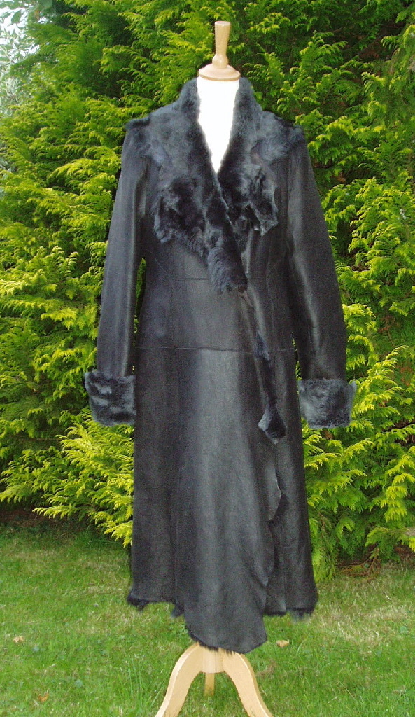 Charcoal Grey Sheared Toscana Coat
