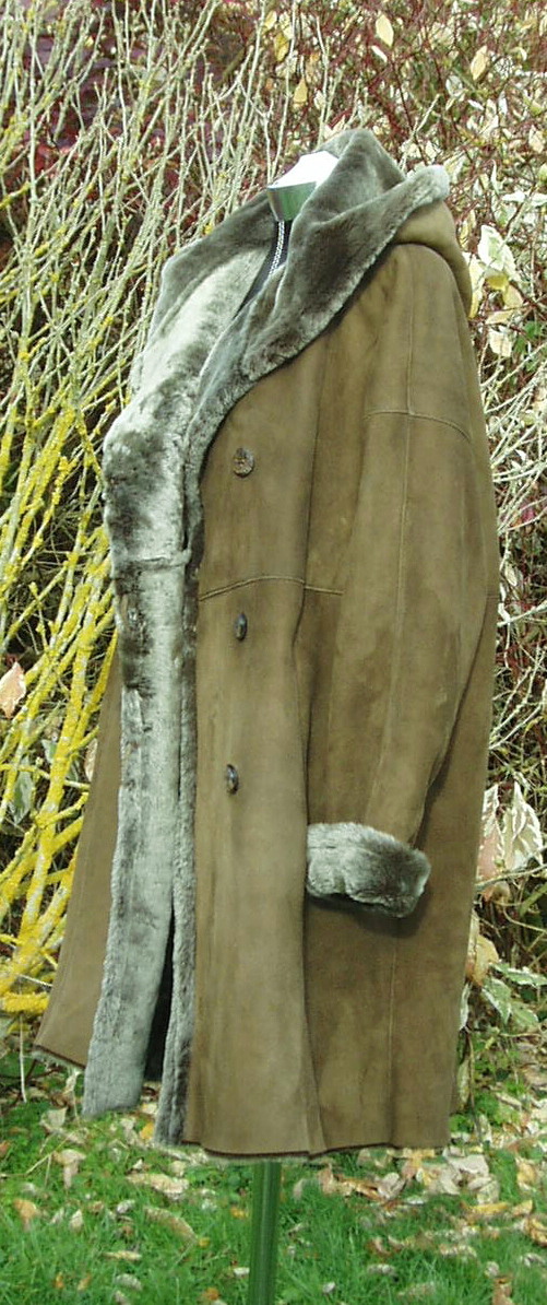 Olive Merino Sheepskin Coat