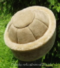 sheepskin hat with seven sections and band