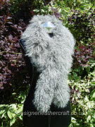 46 inch Scarf Fastens with a Leather Loop