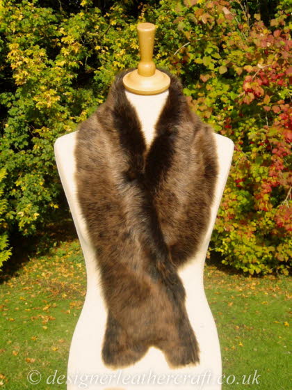 48 inch Amandari Toscana Shearling Scarf S3