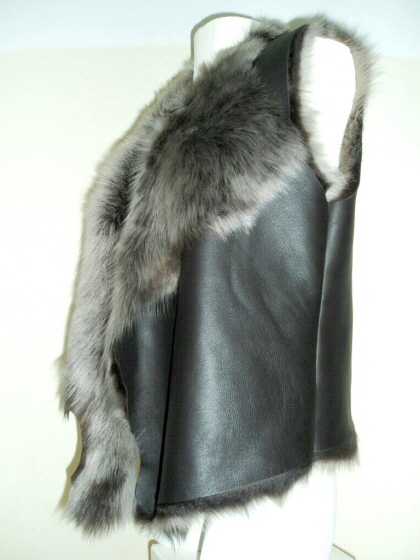 Brown Brisa Toscana Sheepskin Gilet Nappa Finish  12