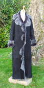 Black Brisa Full Length Toscana Sheepskin  Coat  