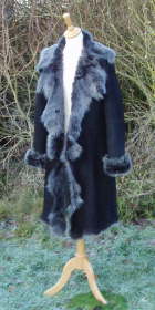 Black Brisa Toscana Shearling Coat