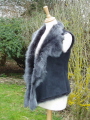 Black Brisa Toscana Shearling Gilet Bl 22