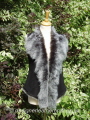 Black Brisa Toscana Shearling Reversible Gilet 22 inch back length