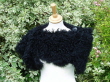Black Curly Toscana Sheepskin Shrug g