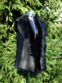 Black Nappalan Toscana Shearling Gilet Size 10-12 Bl 24 