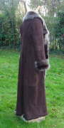 Choc Brown Brisa Full Length Toscana Sheepskin  Coat 