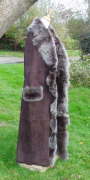 Choc Brown Brisa Full Length Toscana Sheepskin  Coat  