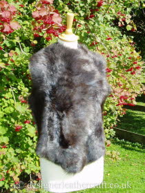 Front of the Wolf Toscana Shearling Gilet Reversed BL18