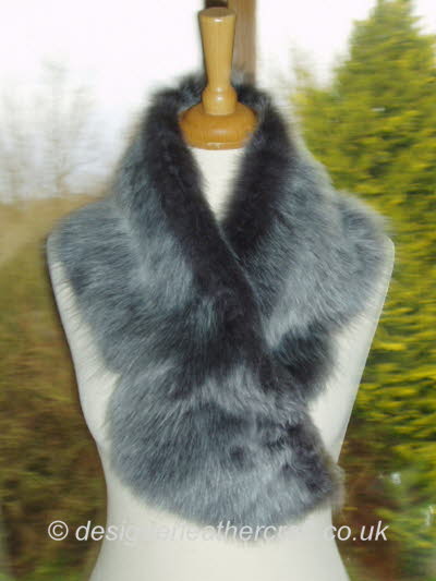 Grey Brisa Toscana Shearling Scarf Just 38 inches