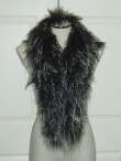 Grey Tipped Mongolian Sheepakin Scarf 48 inch �58