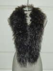 Grey Tipped Mongolian Sheepskin Scarf 49 inch �58