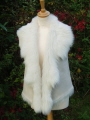Ivory Suede Finish Toscana Sheepskin Gilet 10 12