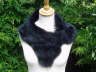 Jet Black Shearling Tippet with Magnets 26 inch �28 On Hold