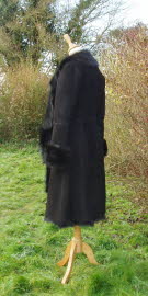 Knee Length Shearling Sheepskin Coat