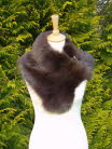 Large Dark Brown Toggle Tippet