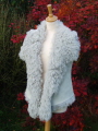 Light Grey Curly Toscana Sheepskin Gilet 10-12  Bl 22