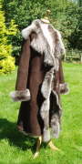 Long Brown Brisa Toscana Lambskin Coat