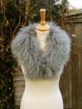 Mongolian Sheepskin Collar with Toggle Fastening