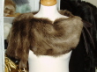 Mushroom Tipped Brown Toscana Shearling Shrug