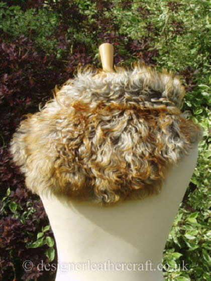 Pavone Tigrado Shearling Sheepskin  Wrap Pic 2