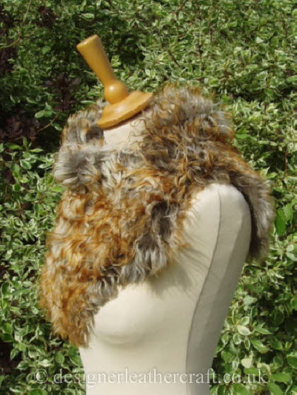 Pavone Tigrado Shearling Sheepskin  Wrap Pic 3