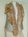 Pinky Ginger Toscana Sheepskin Gilet 10-12