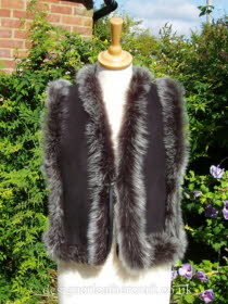 Russian Style Toscana Gilet in Black Brisa