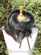 Shearling Wrap A Tied On the Suede Side