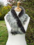Small Brown Brisa Shearling Scarf �38