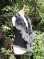 Suede Finish Black Brisa Toscana Gilet 21 inch back length