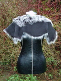 Suede Side of the Black Brisa Shoulder Shrug
