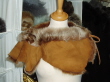 Tan Suede Finish Toscana Shearling Shrug �48