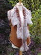 Tan White Toscana Sheepskin Gilet 10 12
