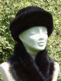Black Toscana Shearling Hat  