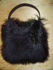 Very Large Mongolian Sheepskin Bag