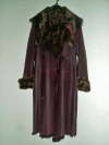 Wine Sheared Toscana Coat