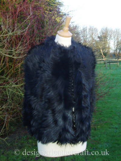 Wool Side of the Reversible Shearling Cape
